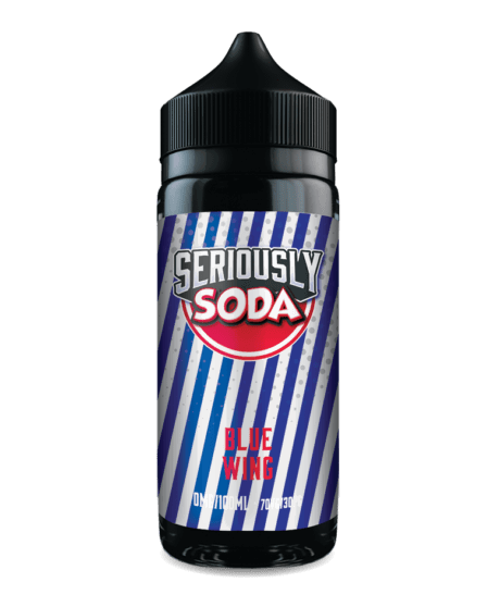 Blue Wing 100ml Shortfill E-Liquid by Seriously Soda - Shop Vapour