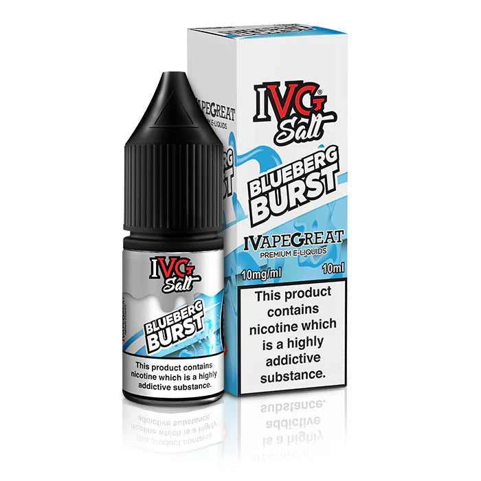 Blueberg Burst Nic Salt E-Liquid by IVG Salts - Shop Vapour