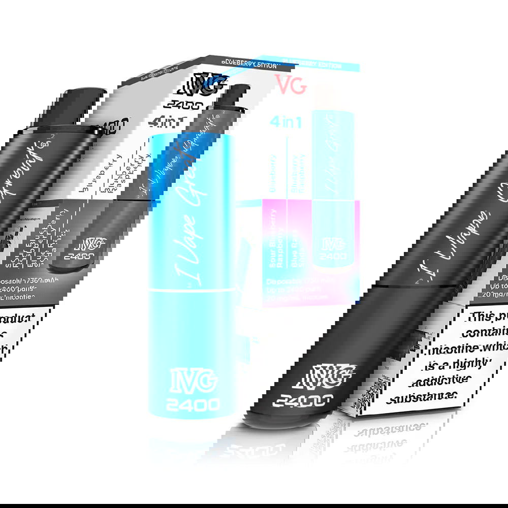 Blueberry Edition IVG 2400 Disposable Vape - Shop Vapour