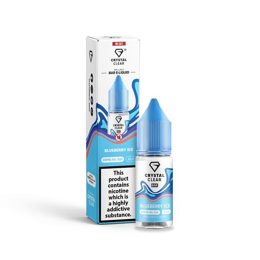 Blueberry Ice Bar Salts Nic Salt by Crystal Clear - Shop Vapour