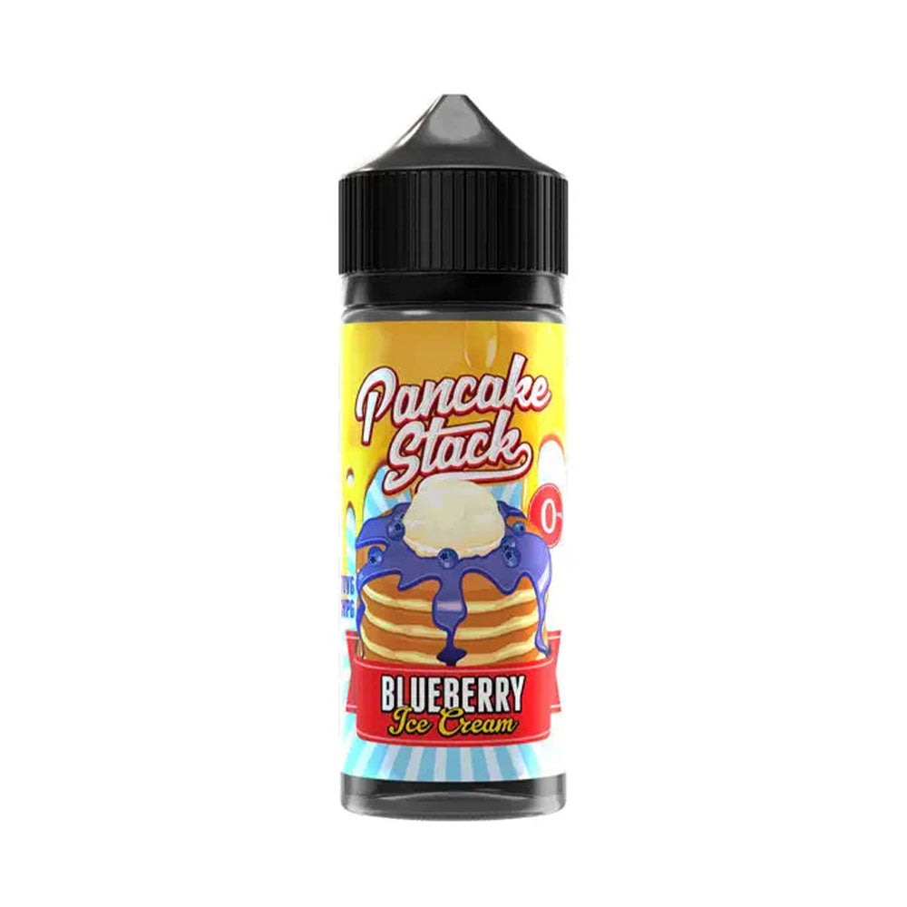 Blueberry Ice Cream 100ml Shortfill E-Liquid by Pancake Stack - Shop Vapour
