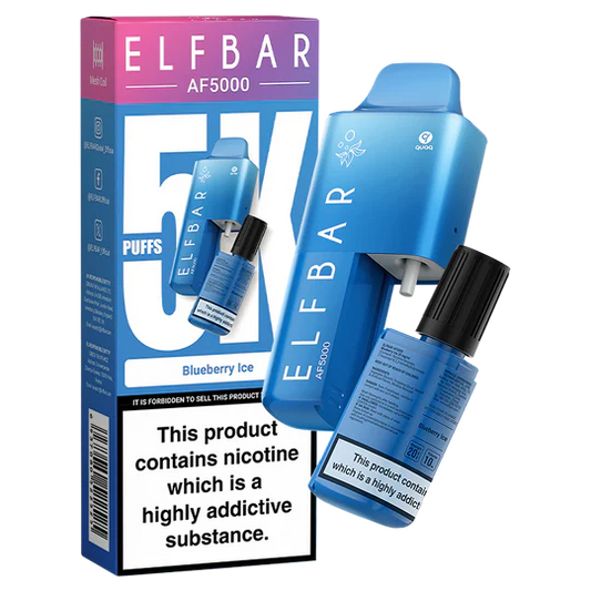 Blueberry Ice Elf Bar AF5000 Disposable Vape - Shop Vapour