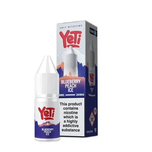 Blueberry Peach Ice Nic Salt E-Liquid by Yeti - Shop Vapour