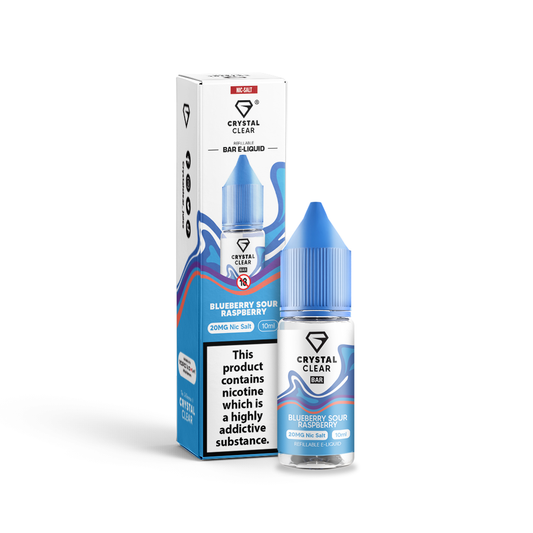 Blueberry Sour Raspberry Bar Salts Nic Salt by Crystal Clear - Shop Vapour