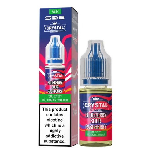 Blueberry Sour Raspberry Nic Salt E-Liquid by SKE Crystal Original - Shop Vapour