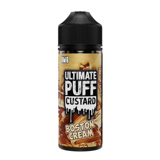 Boston Cream 100ml Shortfill E-Liquid by Ultimate Puff Custard - Shop Vapour