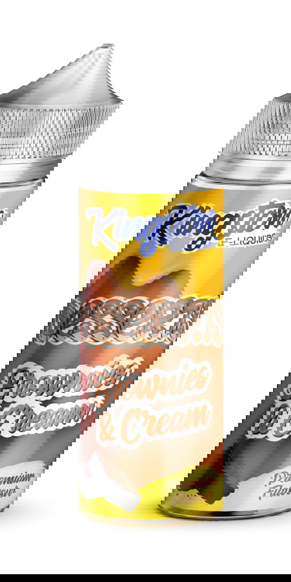 Brownies & Cream 100ml Shortfill E-Liquid by Kingston Desserts - Shop Vapour