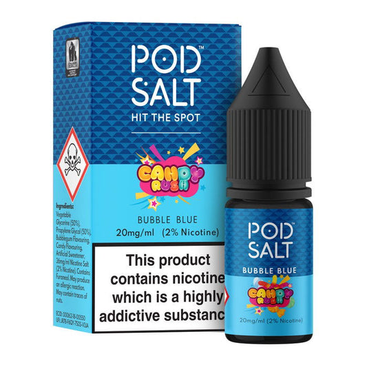 Bubble Blue Nic Salt E-Liquid by Pod Salt Fusion - Shop Vapour