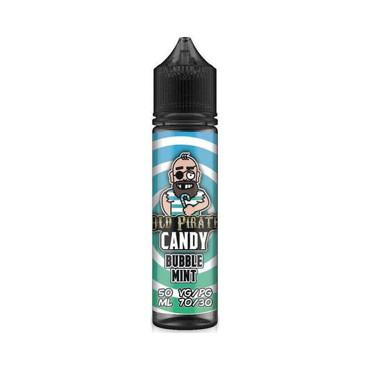 Bubble Mint 50ml Shortfill E-Liquid by Old Pirate Candy - Shop Vapour