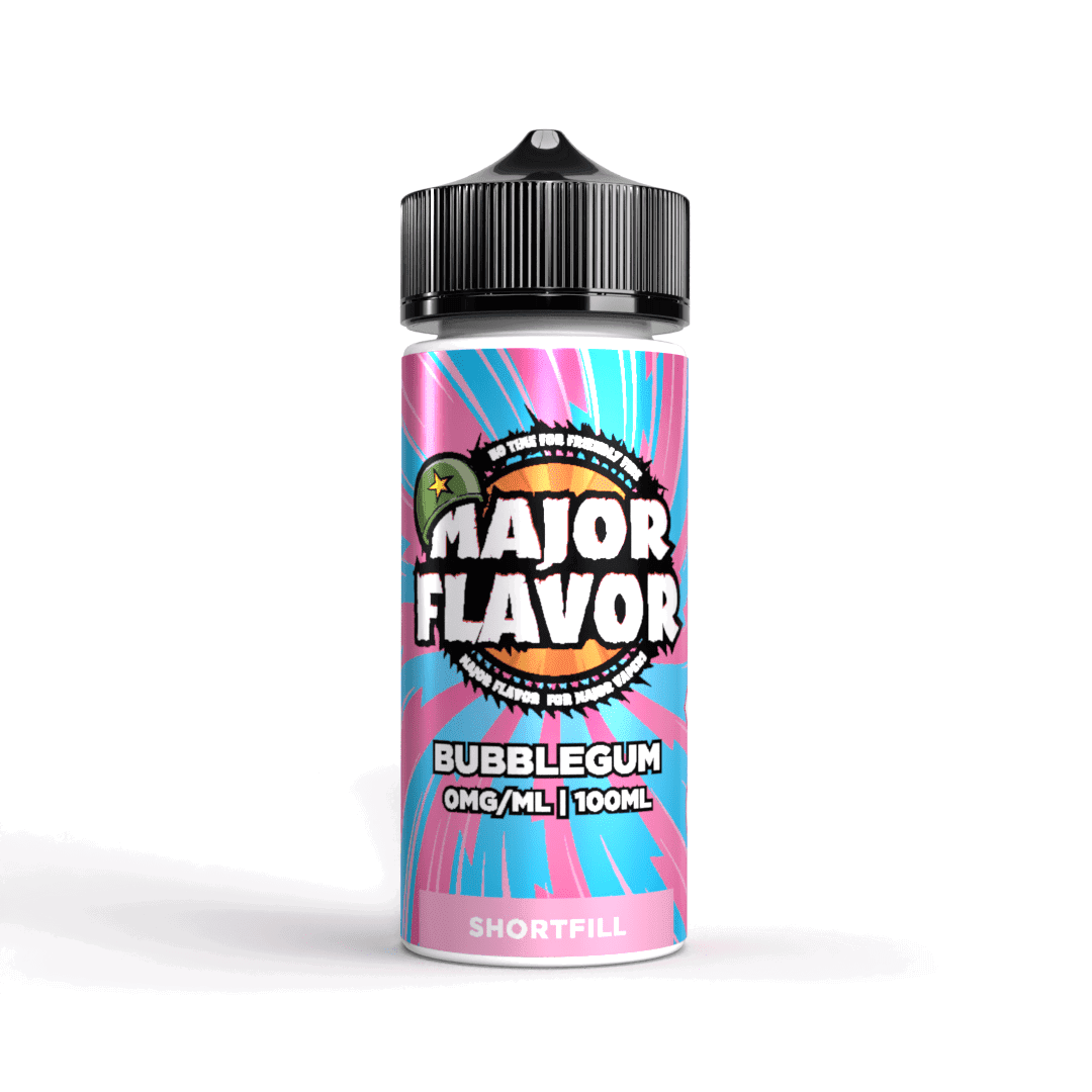 Bubblegum 100ml Shortfill E-Liquid by Major Flavor - Shop Vapour