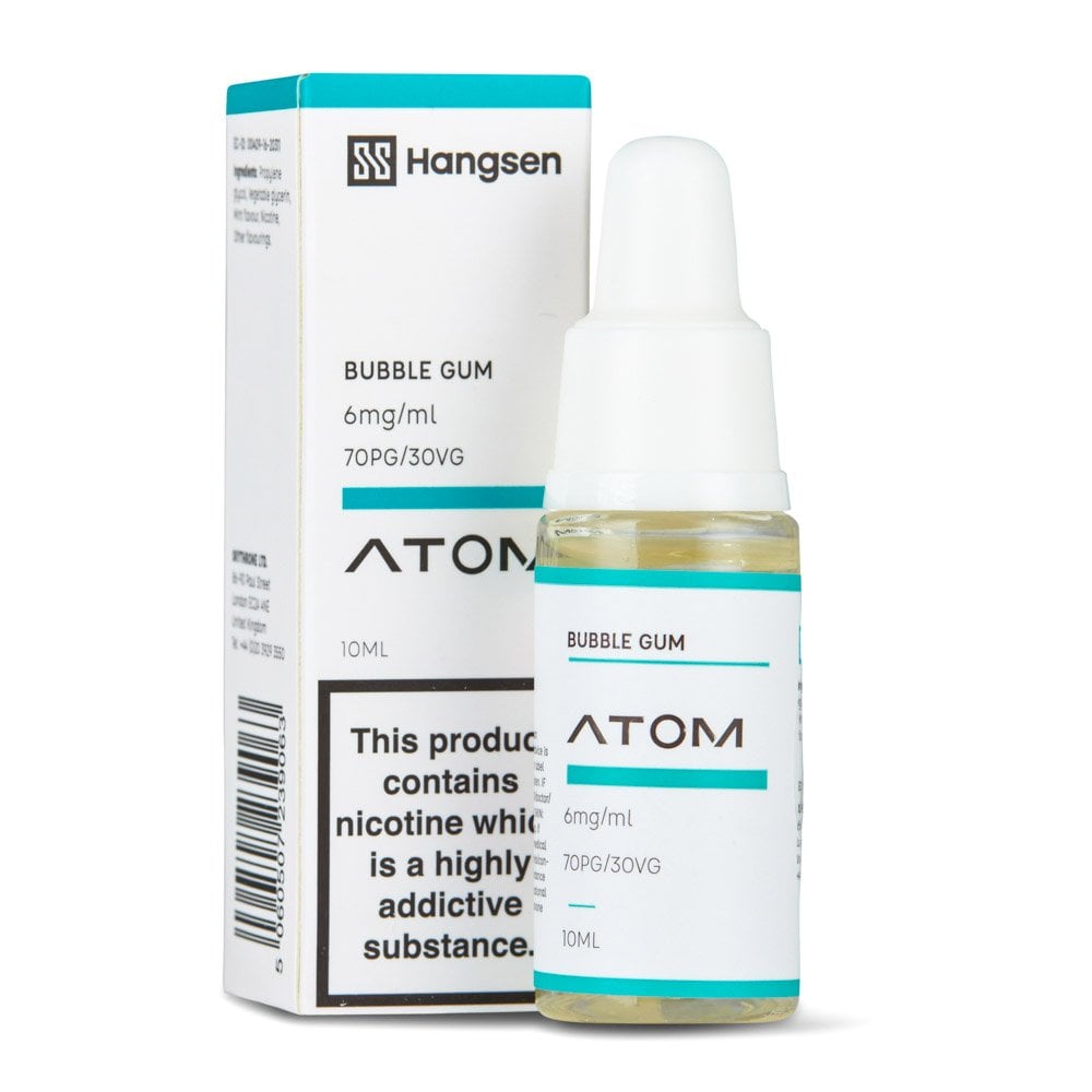 Bubblegum Minty Nic Salt E-Liquid by Hangsen Atom - Shop Vapour