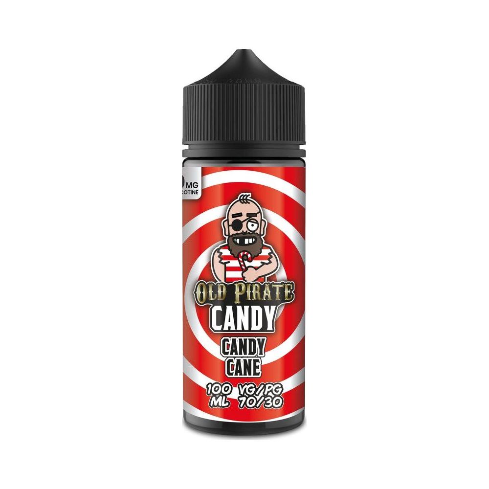 Candy Cane 100ml Shortfill E-Liquid by Old Pirate Candy - Shop Vapour