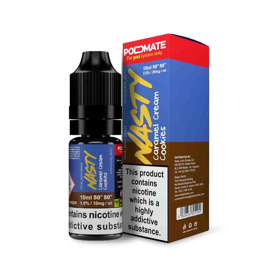Caramel Cream Cookies Nic Salt E-Liquid by Nasty Salt - Shop Vapour