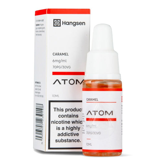 Caramel Nic Salt E-Liquid by Hangsen Atom - Shop Vapour