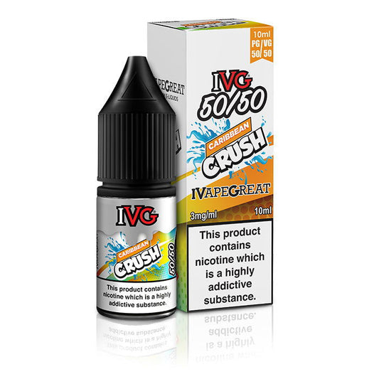Caribbean Crush 10ml Shortfill E-Liquid by IVG 50/50 - Shop Vapour