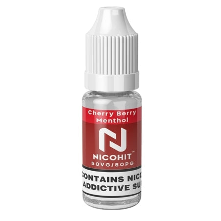 Cherry Berry Menthol (Red Lush) 10ml 50/50 E-Liquid by Nicohit - Shop Vapour