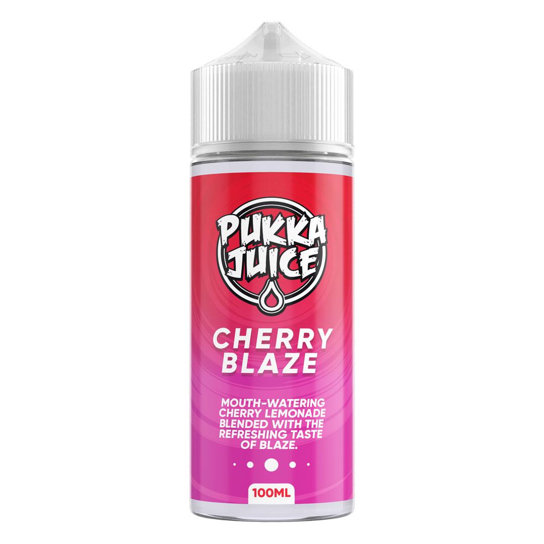 Cherry Blaze 100ml Shortfill E-Liquid by Pukka Juice - Shop Vapour