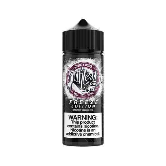 Cherry Bomb 100ml Shortfill E-Liquid by Ruthless Freeze - Shop Vapour