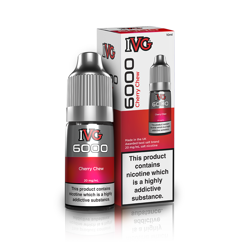Cherry Chew Nic Salt E-Liquid by IVG 6000 - Shop Vapour