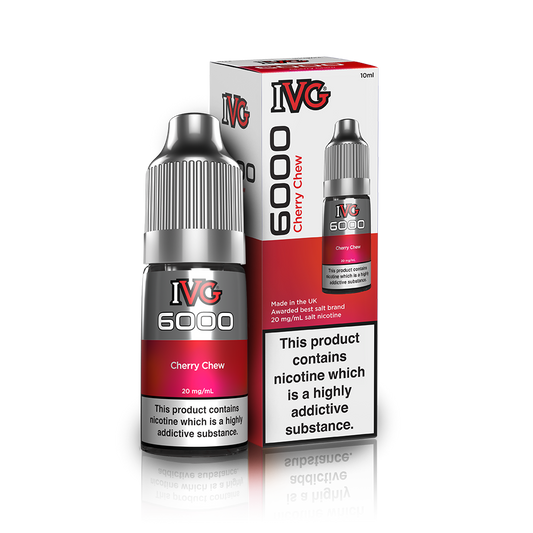 Cherry Chew Nic Salt E-Liquid by IVG 6000 - Shop Vapour