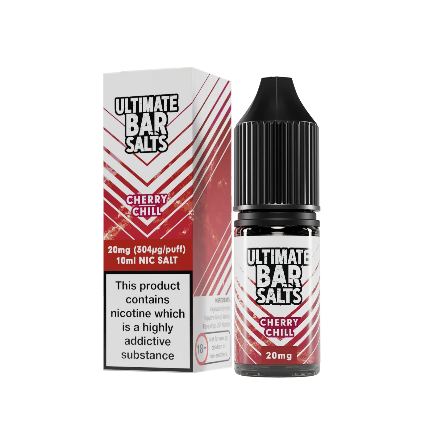 Cherry Chill 10ml Nic Salt E-Liquid by Ultimate Bar Salts - Shop Vapour