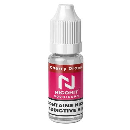 Cherry Drops 10ml 50/50 E-Liquid by Nicohit - Shop Vapour