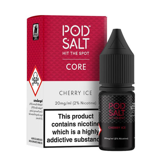 Cherry Ice Nic Salt E-Liquid by Pod Salt Core - Shop Vapour