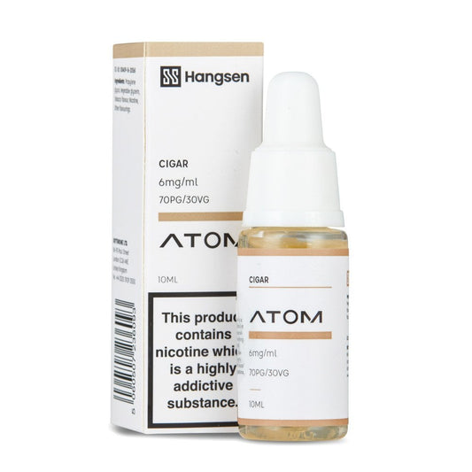 Cigar Nic Salt E-Liquid by Hangsen Atom - Shop Vapour
