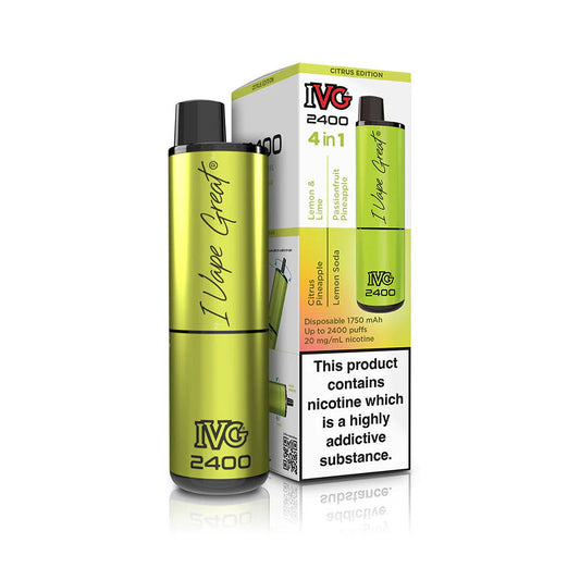 Citrus Edition IVG 2400 Disposable Vape - Shop Vapour