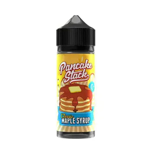 Classic Maple Syrup 100ml Shortfill E-Liquid by Pancake Stack - Shop Vapour