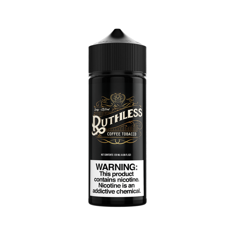 Coffee Tobacco Vape Juice 100ml Shortfill E-Liquid by Ruthless - Shop Vapour