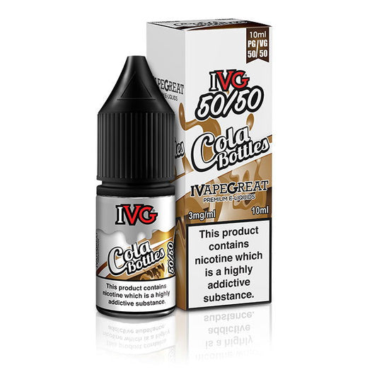 Cola Bottles 10ml Nic Salt E-Liquid by IVG 50/50 - Shop Vapour