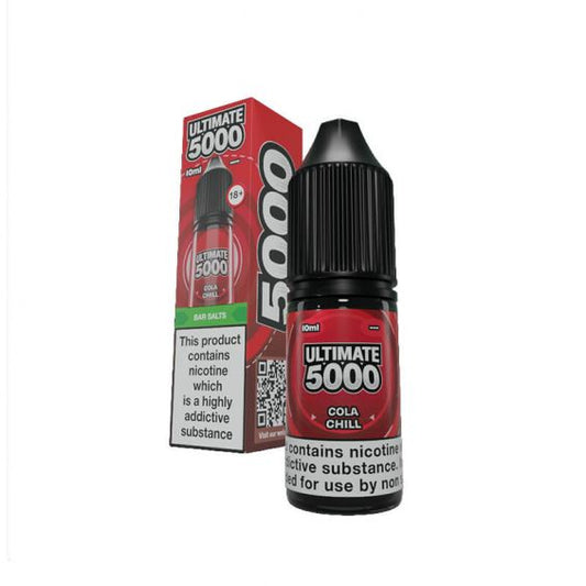 Cola Chill 10ml Nic Salt E-Liquid by Ultimate Bar 5000 - Shop Vapour