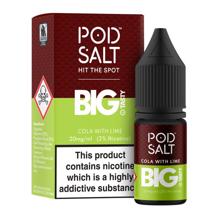 Cola With Lime Nic Salt E-Liquid by Pod Salt Fusion - Shop Vapour