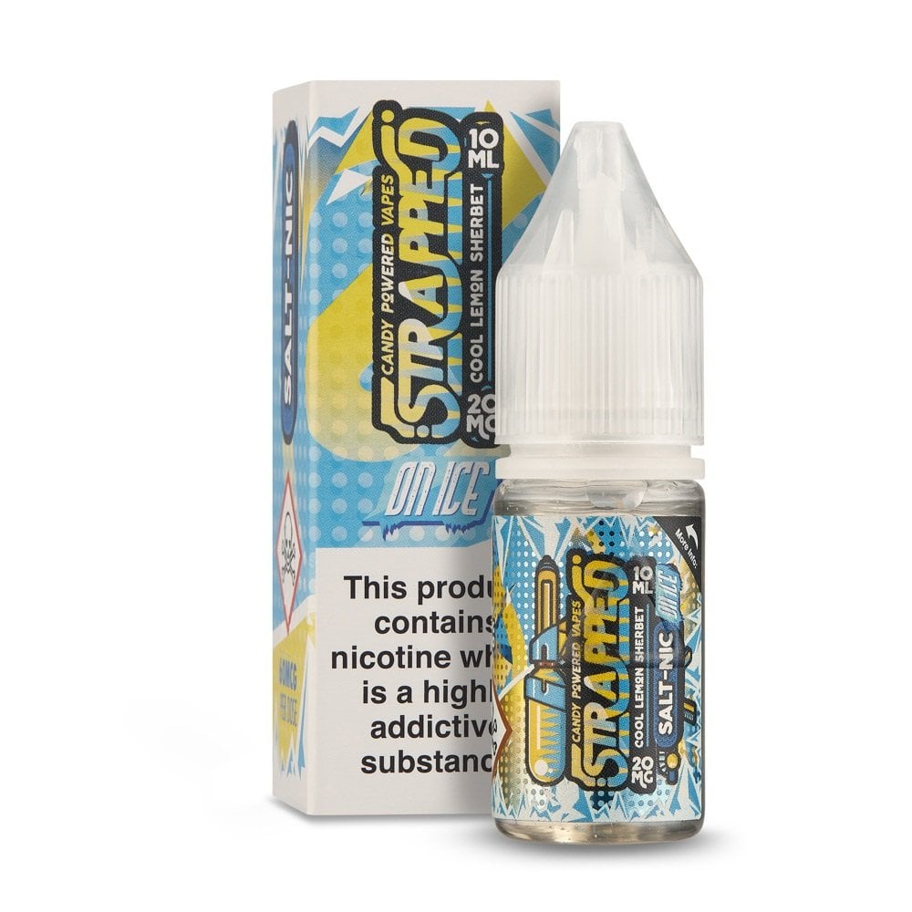Cool Lemon Sherbet Nic Salt E-Liquid by Strapped - Shop Vapour