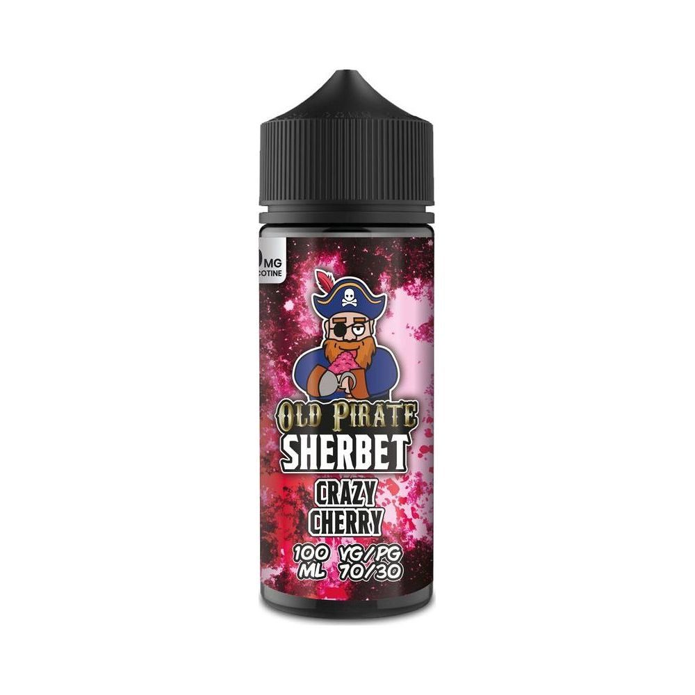 Crazy Cherry 100ml Shortfill E-Liquid by Old Pirate Sherbet - Shop Vapour