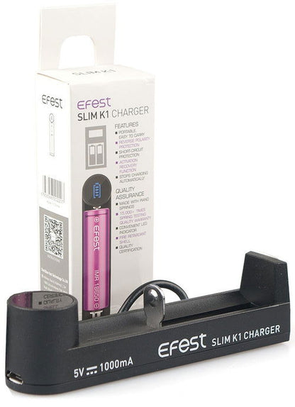Efest Slim K1 Battery Charger - Shop Vapour
