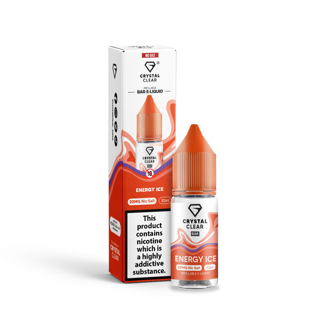 Energy Ice Bar Salts Nic Salt by Crystal Clear - Shop Vapour