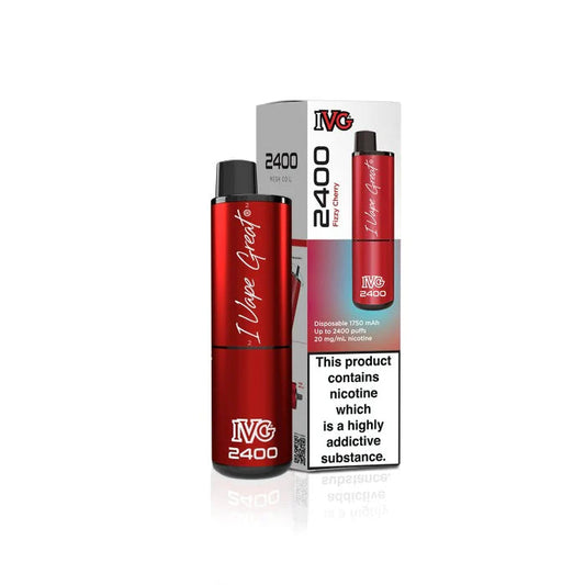 Fizzy Cherry IVG 2400 Disposable Vape - Shop Vapour