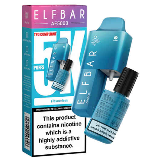 Flavourless Elf Bar AF5000 Disposable Vape - Shop Vapour