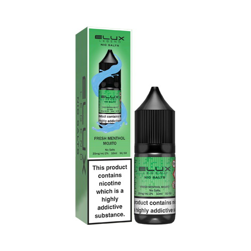Fresh Menthol Mojito Nic Salt E-Liquid by Elux Legend - Shop Vapour