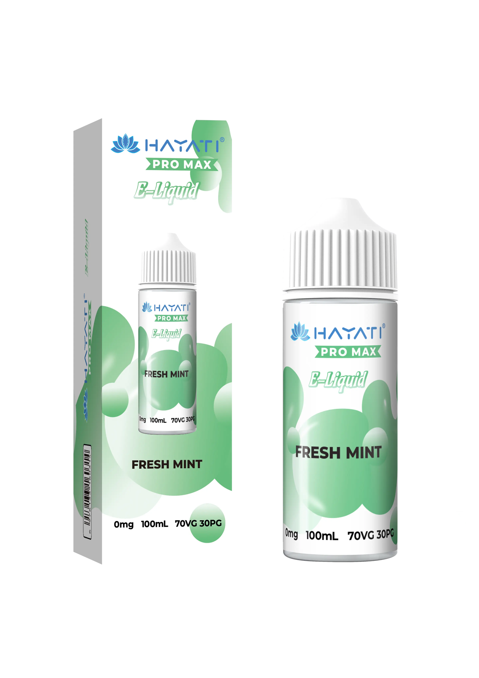 Fresh Mint Hayati Pro Max 100ml Shortfill E-Liquid - Shop Vapour