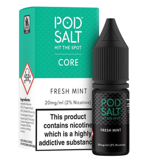Fresh Mint Nic Salt E-Liquid by Pod Salt Core - Shop Vapour