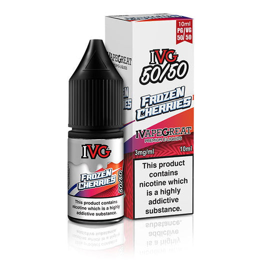 Frozen Cherries 10ml E-Liquid by IVG 50/50 - Shop Vapour
