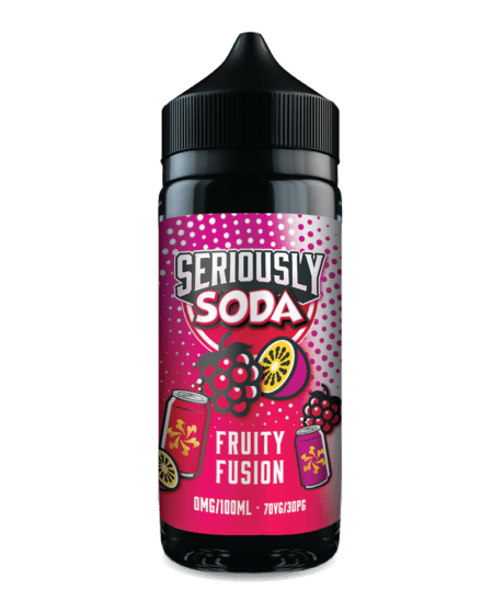 Fruity Fusion 100ml Shortfill E-Liquid by Seriously Soda - Shop Vapour