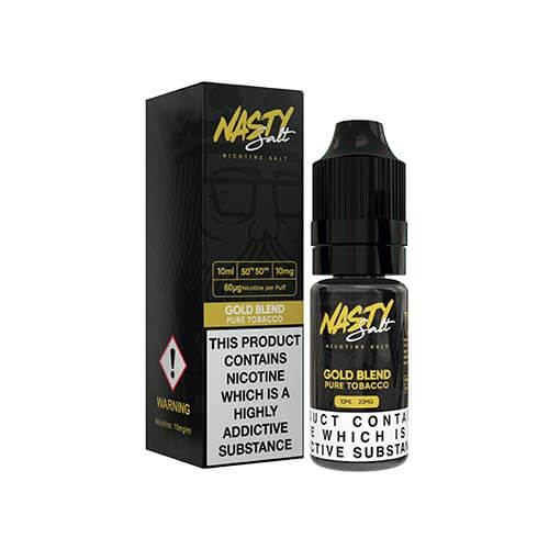 Gold Blend Nic Salt E-Liquid by Nasty Salt - Shop Vapour