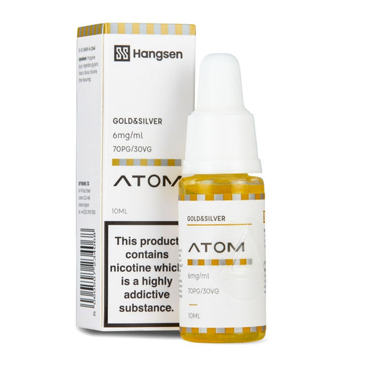 Gold & Silver Nic Salt E-Liquid by Hangsen Atom - Shop Vapour