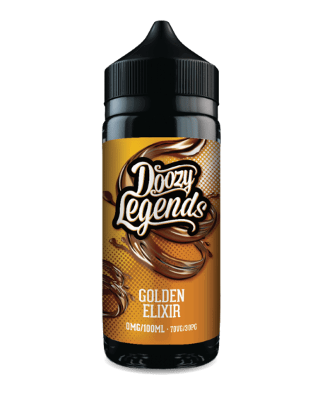 Golden Elixir 100ml Shortfill E-Liquid by Doozy Legends - Shop Vapour