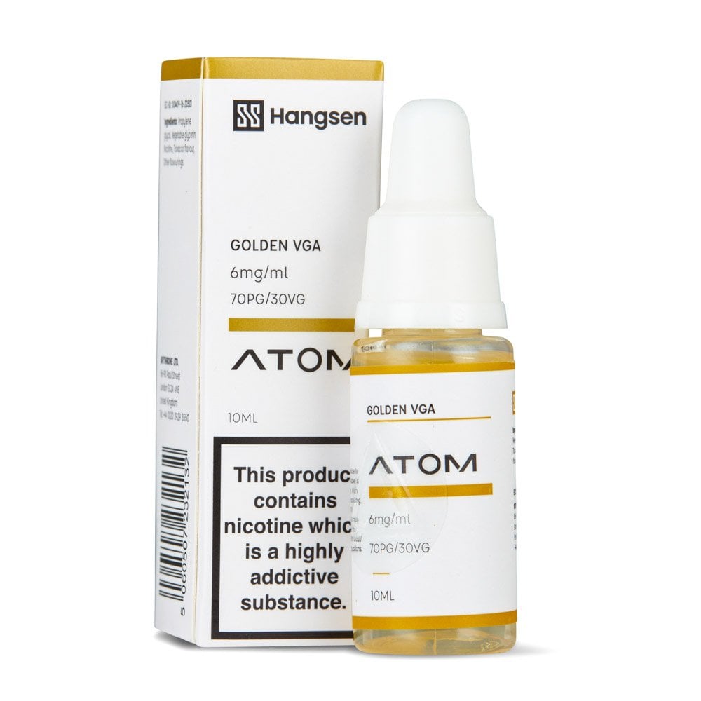 Golden VGA Nic Salt E-Liquid by Hangsen Atom - Shop Vapour