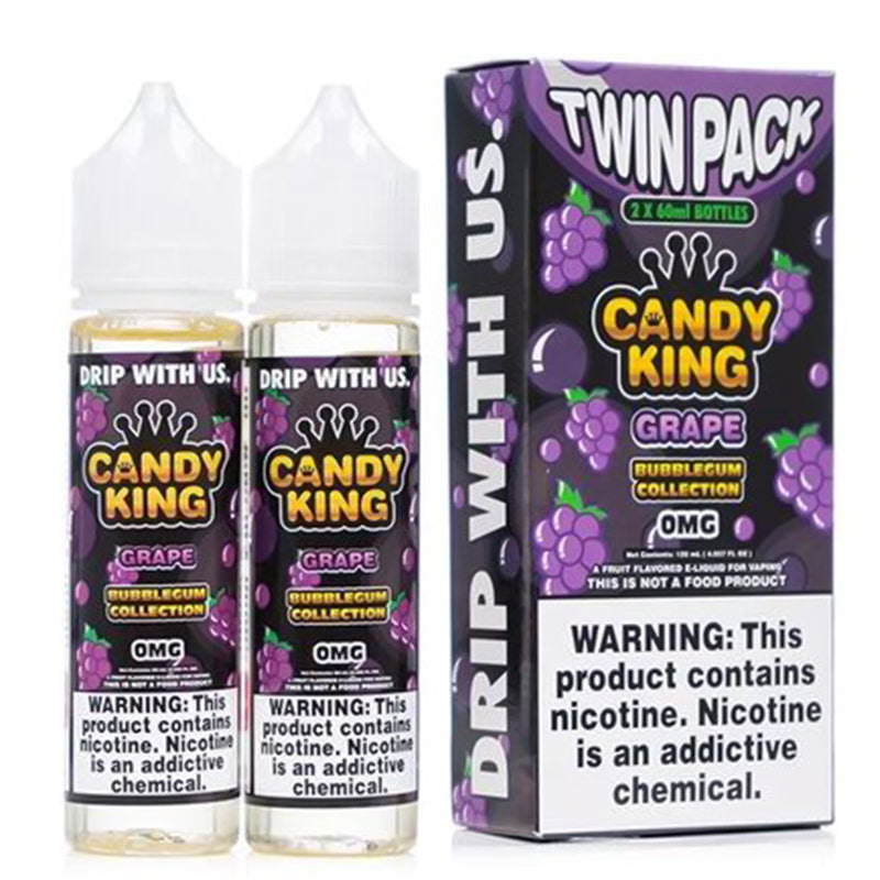 Grape Bubblegum 100ml Shortfill E-Liquid by Candy King